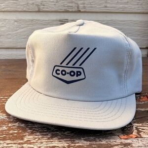 Vintage CO-OP farming trucker hat grey snapback